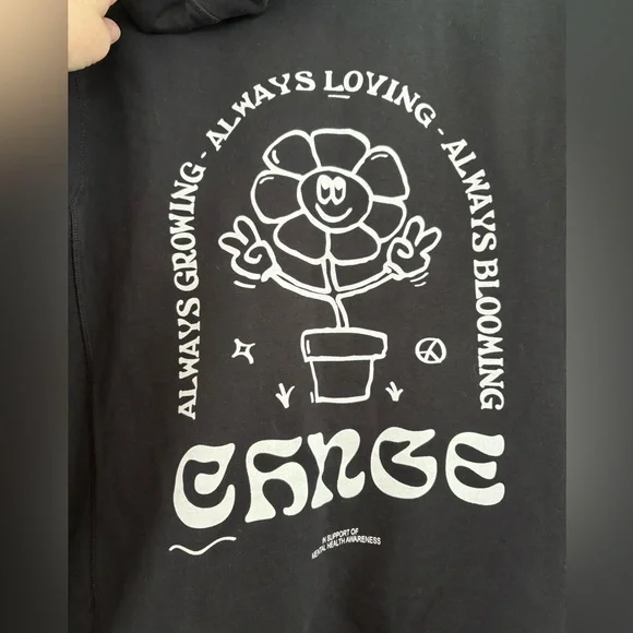 CHNGE “Always” Hoodie Sweatshirt – Black, Size L - Picture 7 of 12